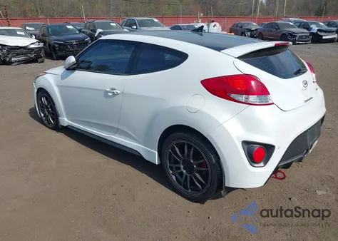 2013 Hyundai Veloster Turbo W/Black z USA, uszkodzony, nr VIN KMHTC6AE6DU097460
